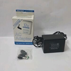 Radio Shack Power Adapter Plug 500mA 12VDC w/ 4 Adapters - Cat # 273-1652D Read